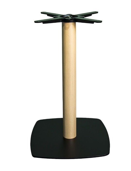 Base de mesa hosteleria acero madera Nika
