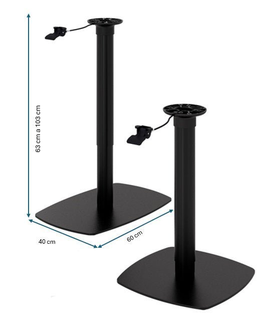 Base de mesa hosteleria regulable altura Alpine - Vintahome