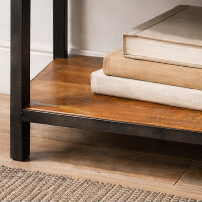 Consola Industrial de Acero y Madera de Mango 4 Cajones Lara - Vintahome