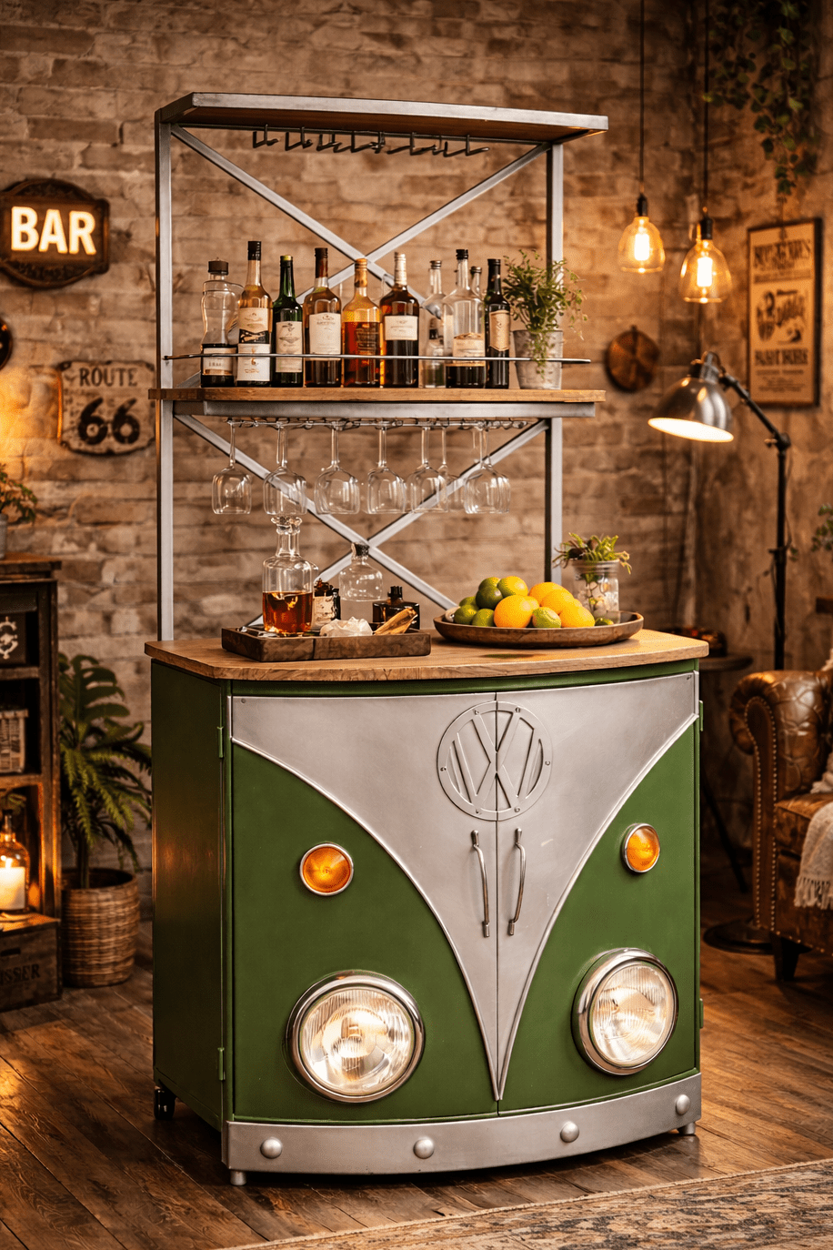 Estantería mostrador Volks verde - Vintahome