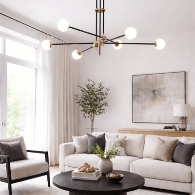 Lustre Hipólito 6 candeeiro de teto - Vintahome