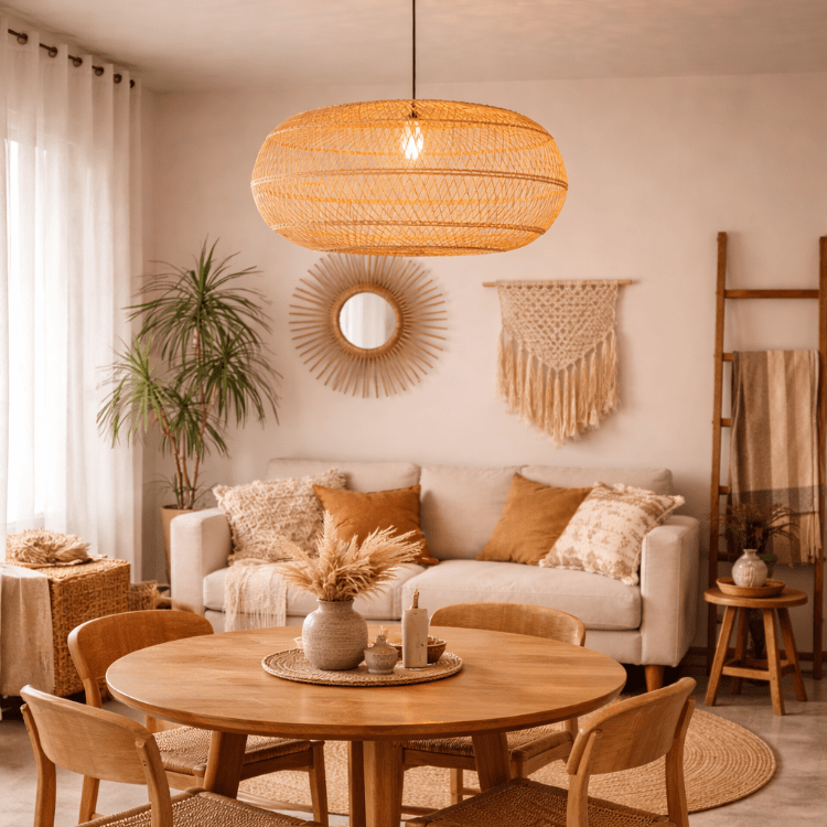 Lámpara de techo de ratán 60 Sayd - Vintahome