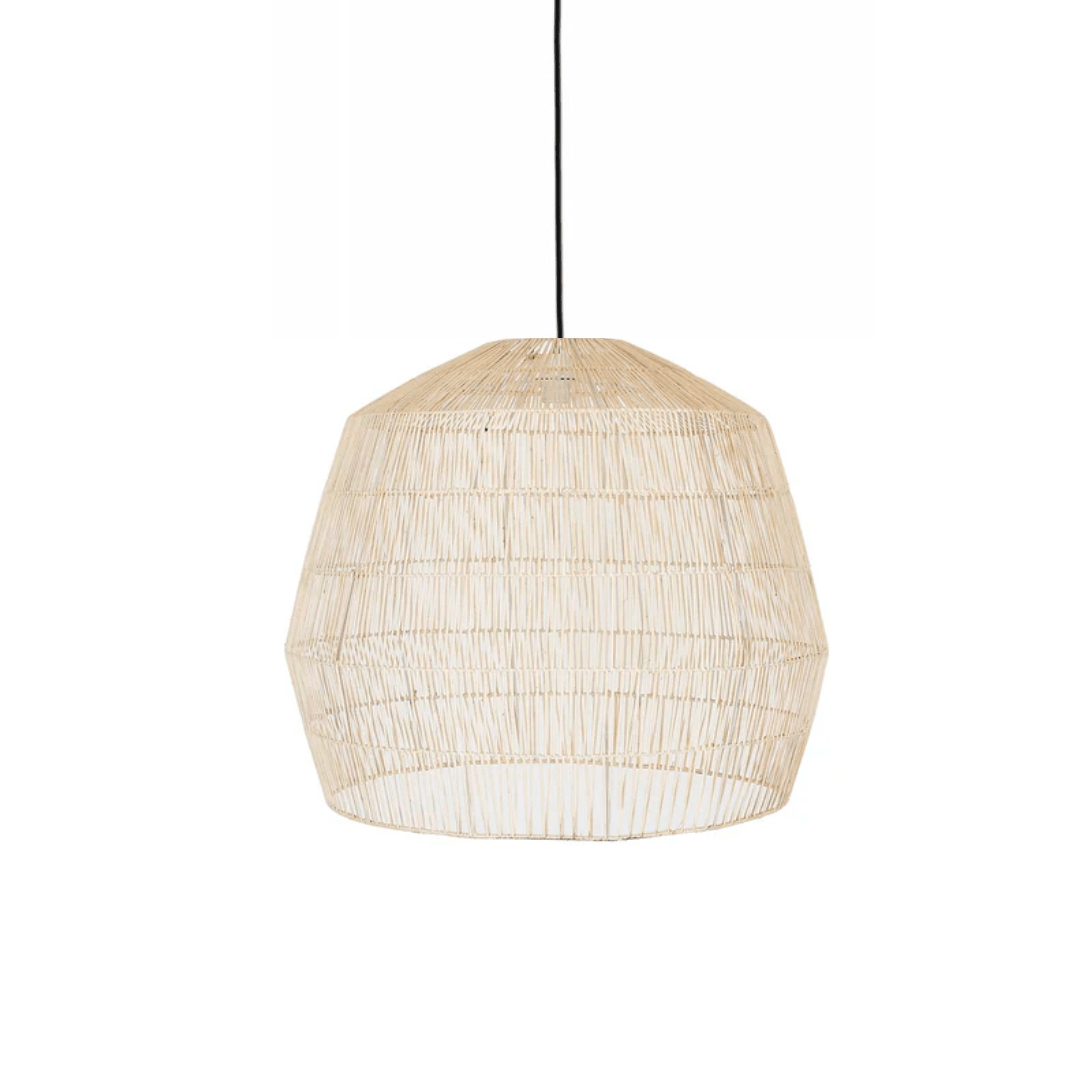 Candeeiro de teto de vime natural trançado Piadine