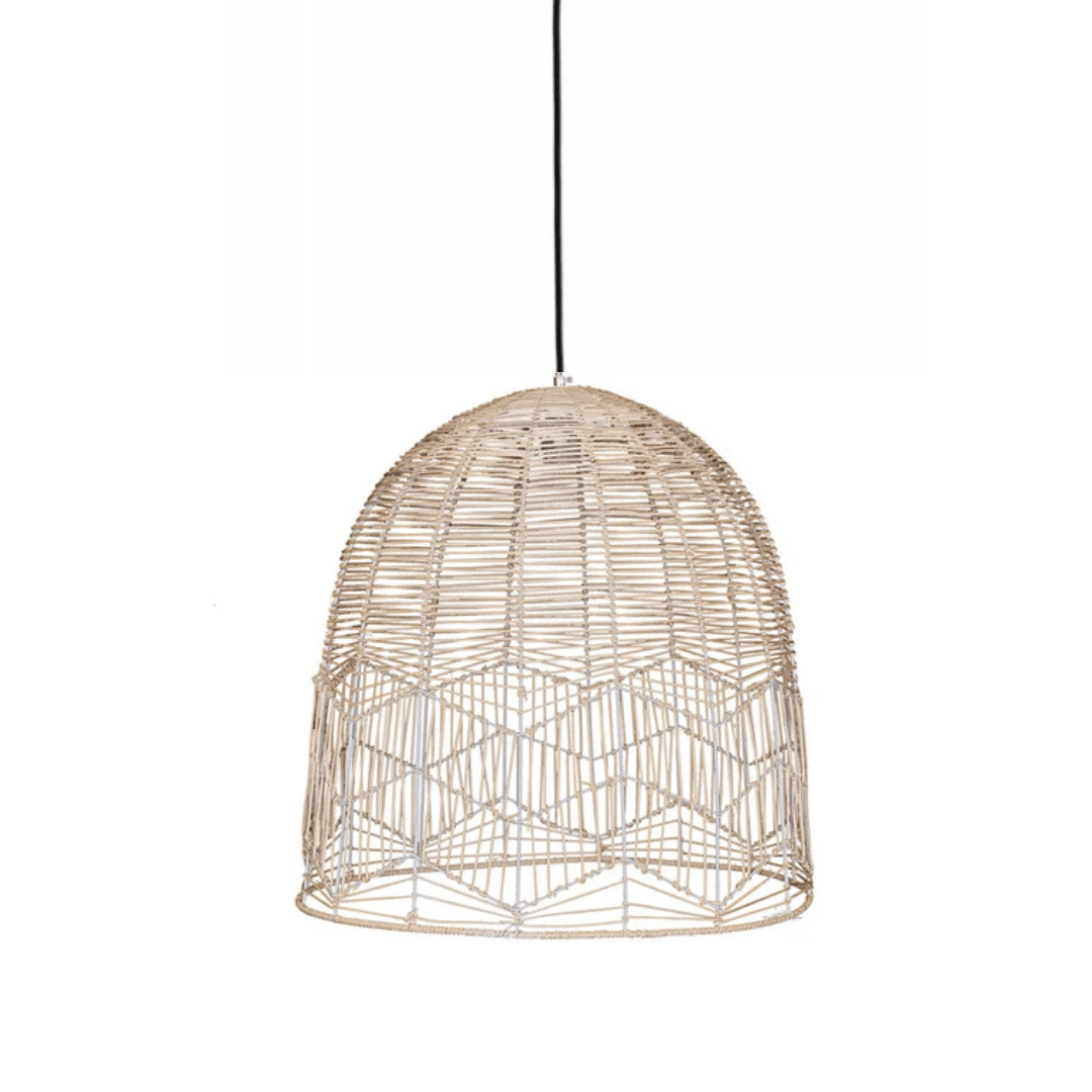 Lámpara de techo mimbre natural Yaman 45