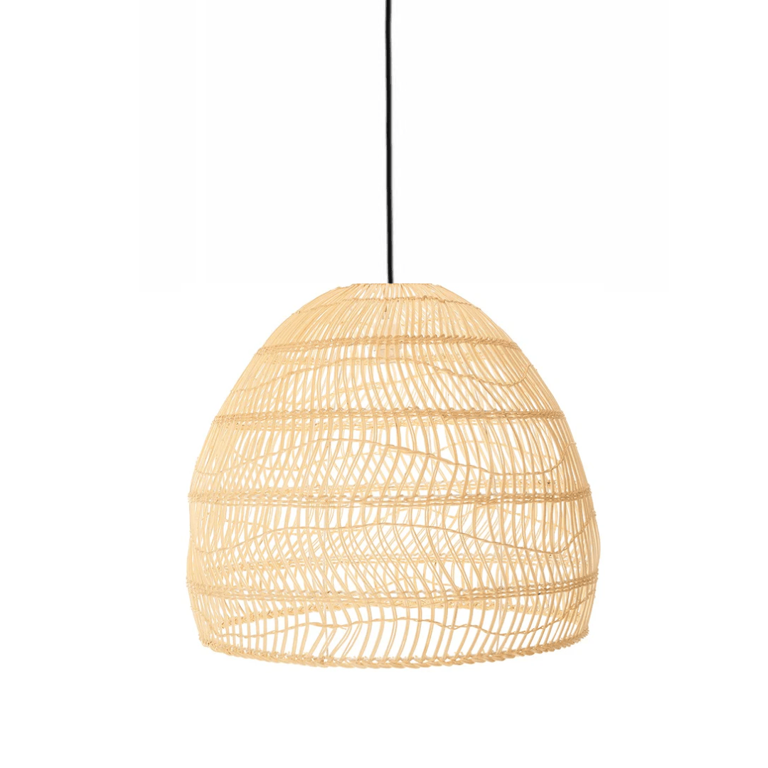 Lámpara de techo ratán natural trenzado Alizee D.60