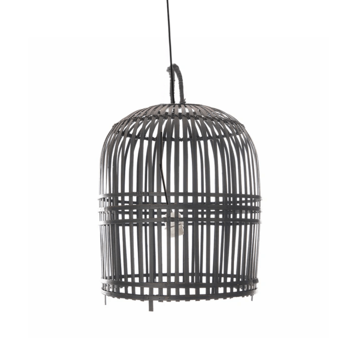 Black Galad Natural Rattan daklamp D.40