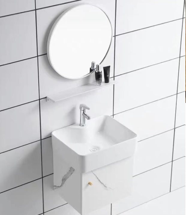 Meuble de salle de bain Columa avec lavabo et miroir 50x29