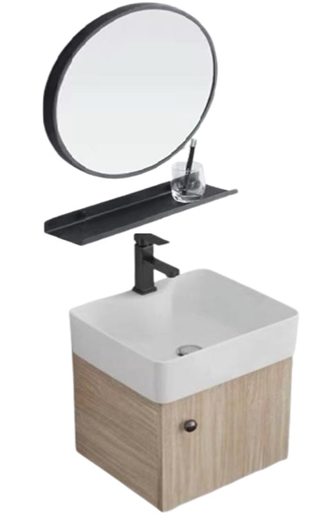 Meuble de salle de bain Columa avec lavabo et miroir 50x29