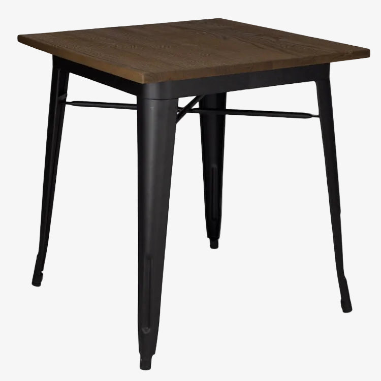 Mesa comedor industrial Tolux Madera negro mate - Vintahome