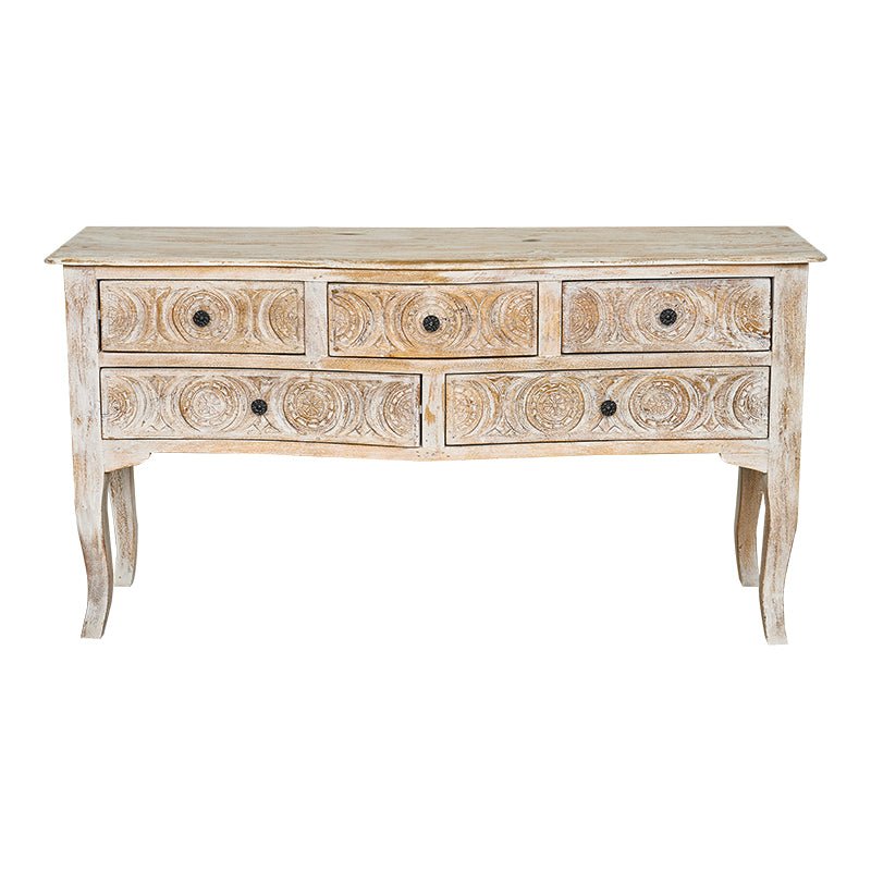 Mesa consola antigua tallada Chloe