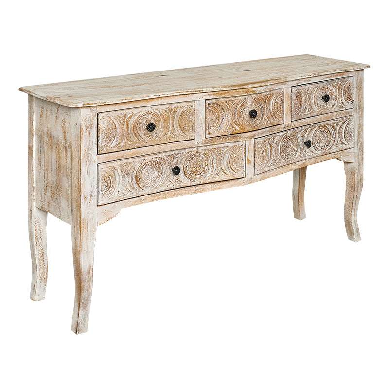 Mesa consola antigua tallada Chloe