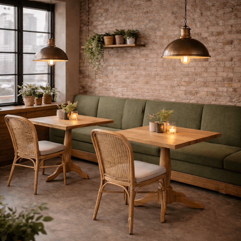 Mesa de bar 70x70 madera acacia Talo - Vintahome