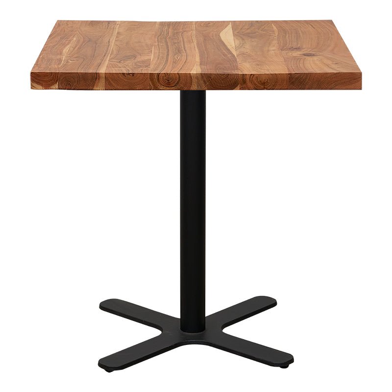 Mesa de bar industrial madera de acacia 70-80 cms Syra