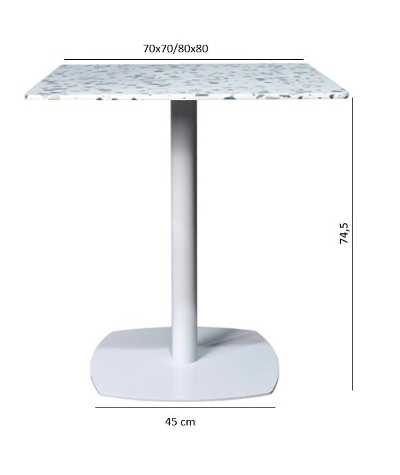 Mesa de bar terrazo Aranda 70x70