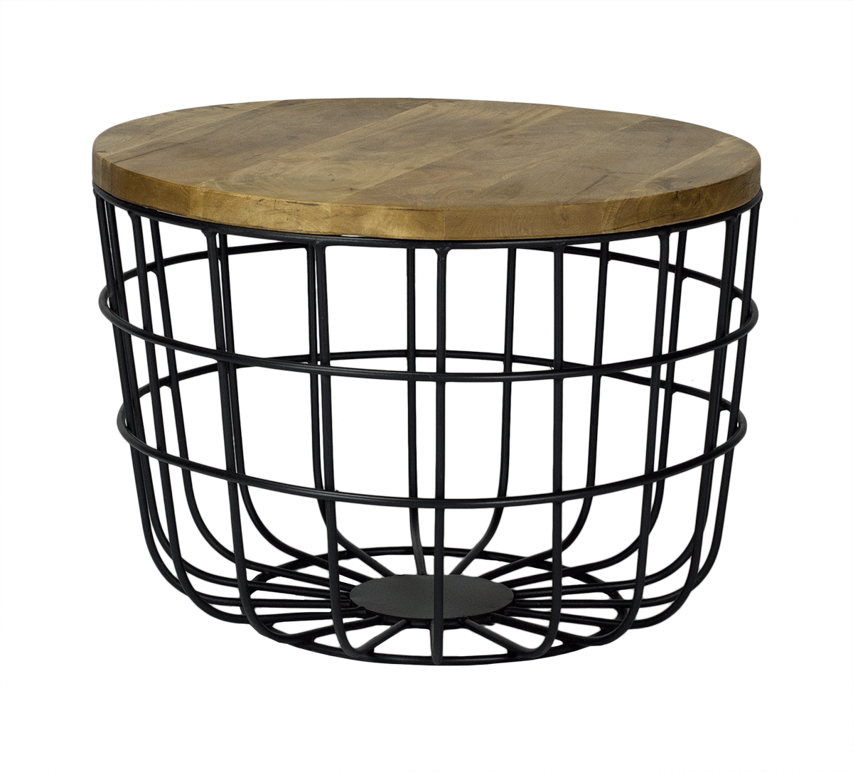 Mesa de centro industrial madera mango Tina - Vintahome