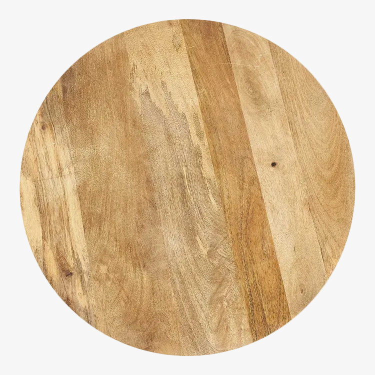 Industriële salontafel met houten blad