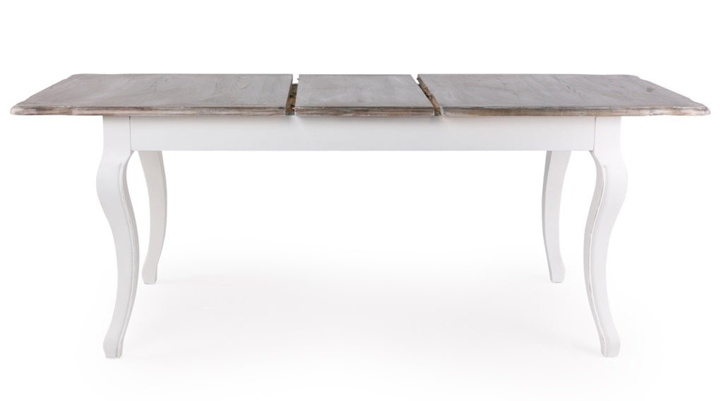 Rectagulaire uitbreidbare houten eettafel 160/200 cm Camellia
