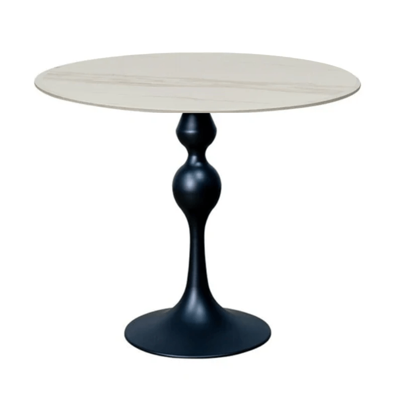 Mesa de comedor Ø80 Tuli torneada piedra sinterizada - Vintahome