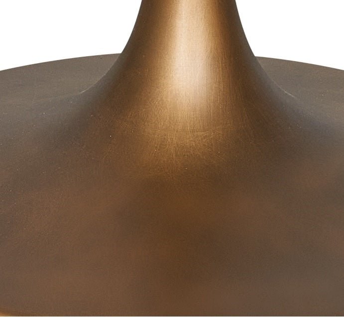 Mesa de jantar oval Tuli pedra sinterizada de cobre 160