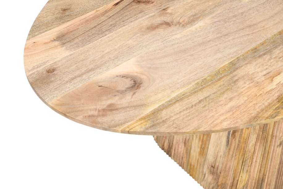 Mesa de comedor ovalada 200x100 madera mango Timbal - Vintahome