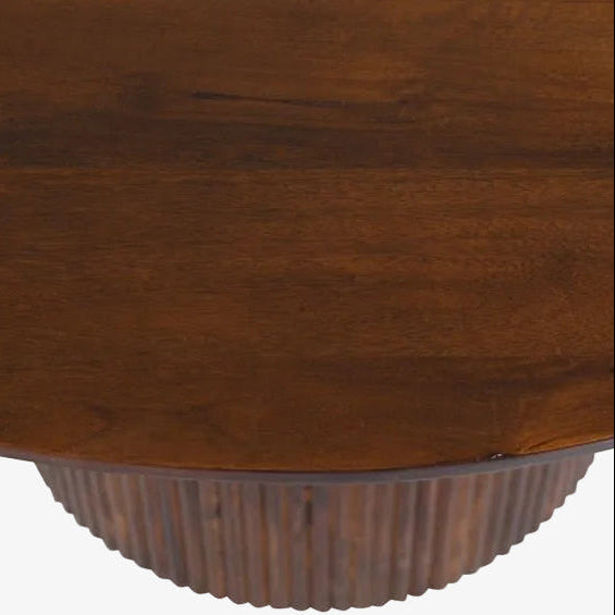 Mesa de comedor redonda de madera de mango Zahara