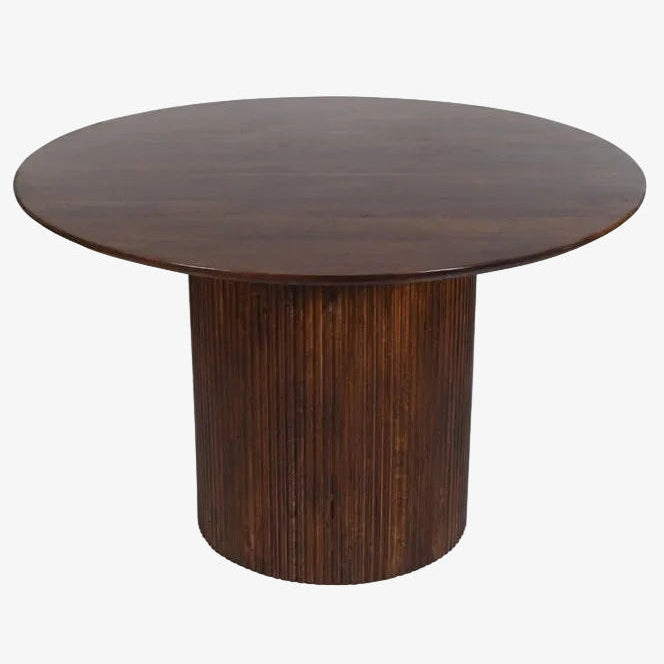 Mesa de comedor redonda de madera de mango Zahara