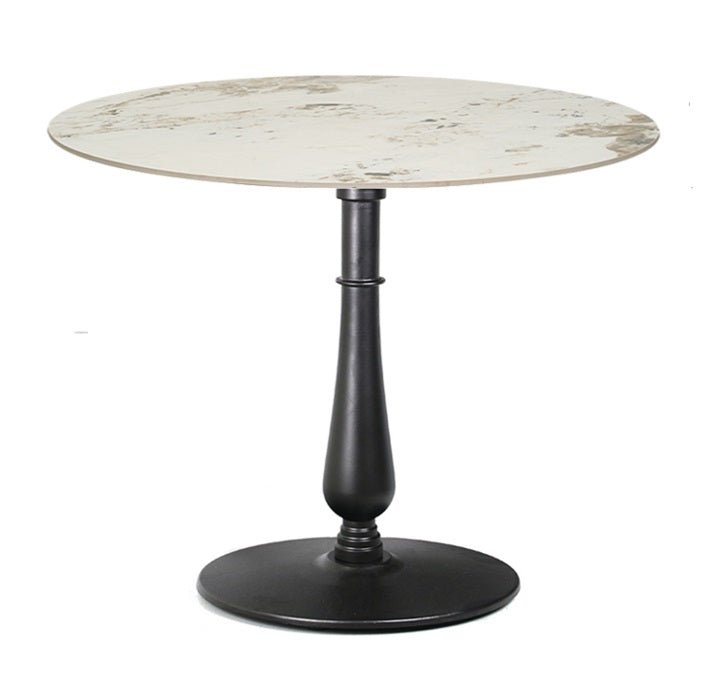 Mesa de comedor redonda de piedra sinterizada Tax Ø80/90/100