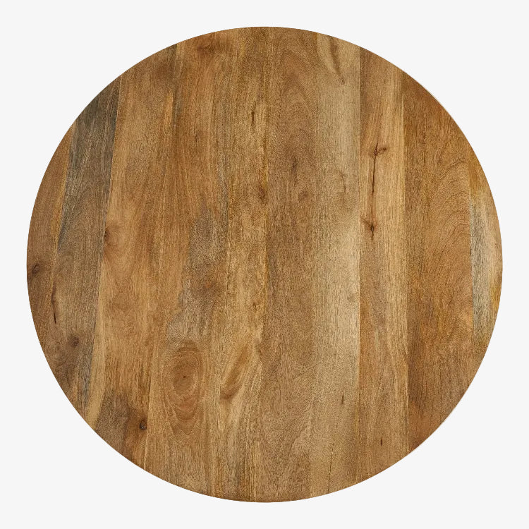 Ronde eettafel in Mango Wood D120 gallon