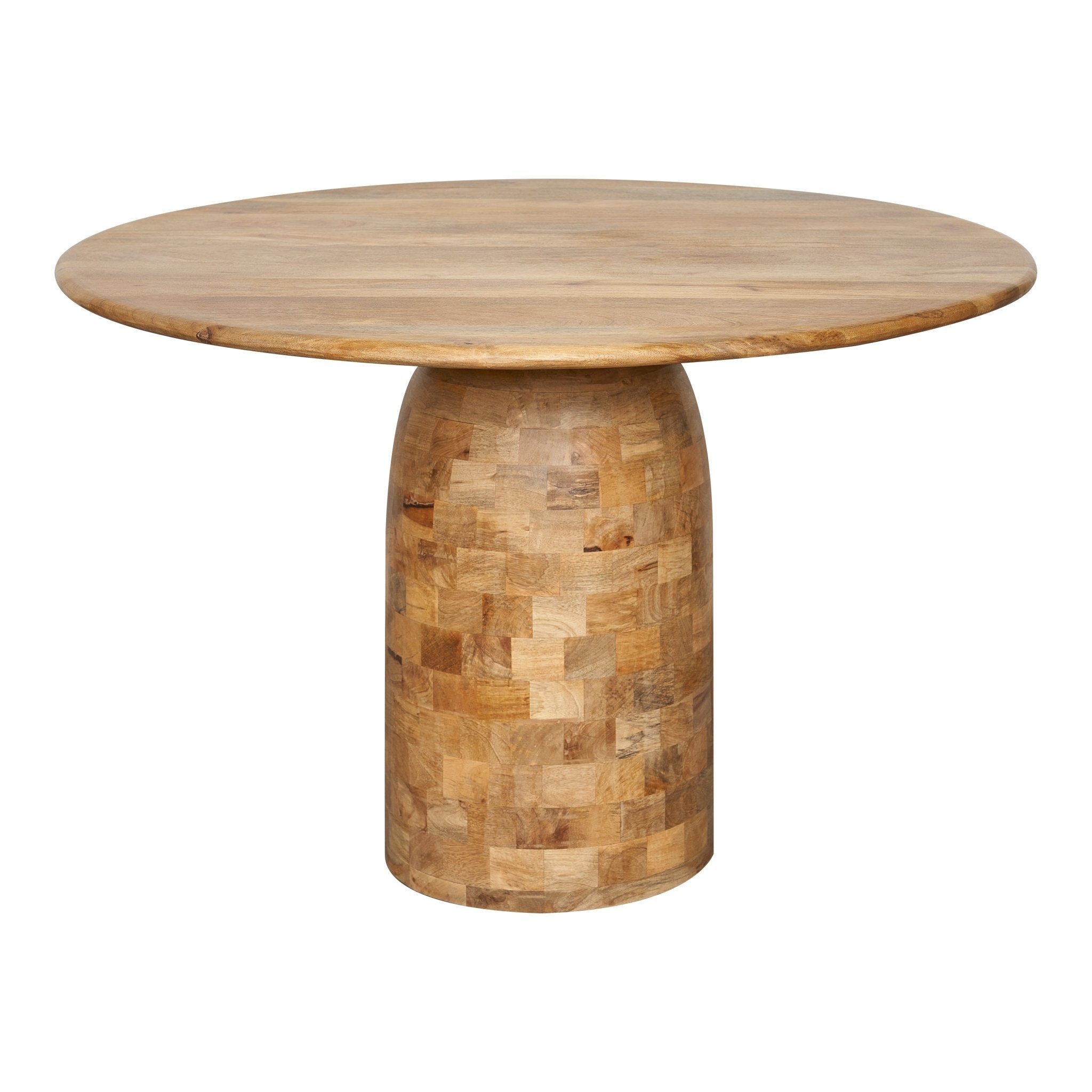 Mesa de comedor redonda en madera de mango D120 Galón