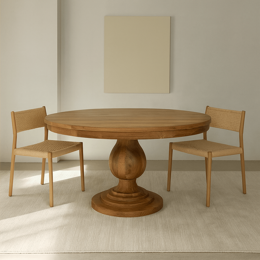 Mesa de comedor redonda Lía 150 cm - Vintahome