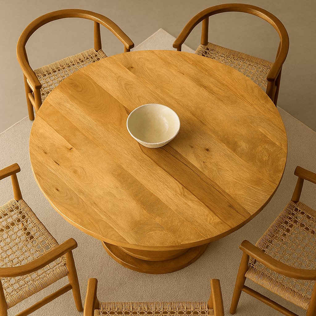 Mesa de comedor redonda Lía 150 cm - Vintahome