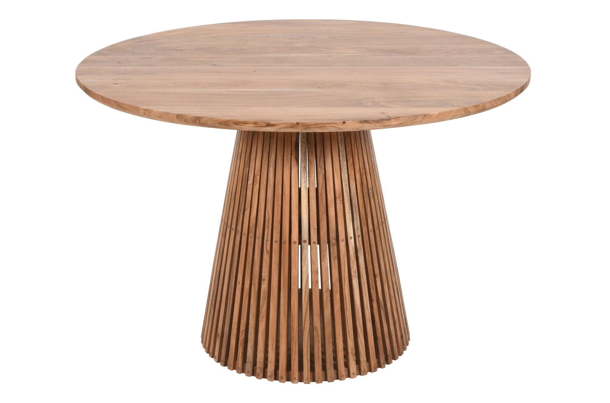 Mesa de comedor redonda madera acacia 120 cm - Vintahome
