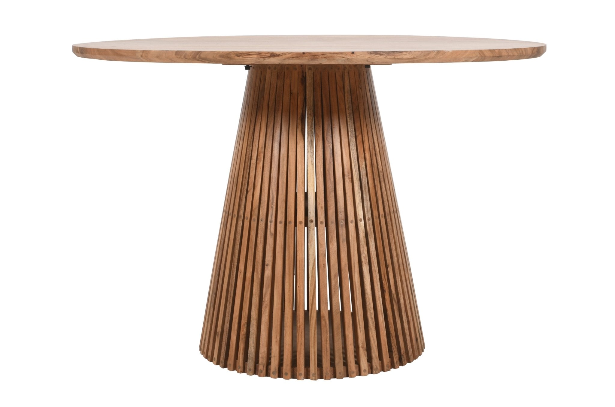 Mesa de comedor redonda madera acacia 120 cm - Vintahome