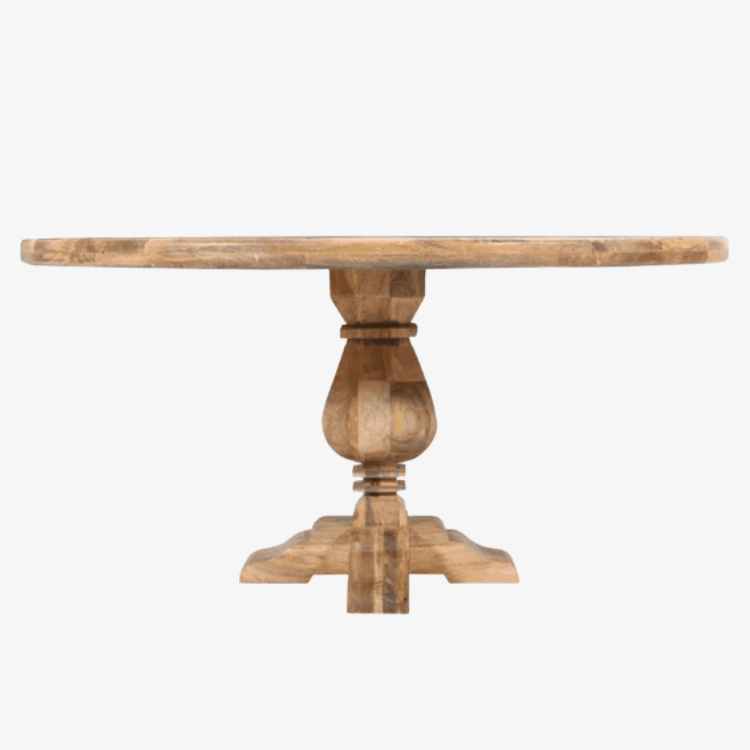 Mesa de comedor redonda madera de mango Leila 150 cm - Vintahome