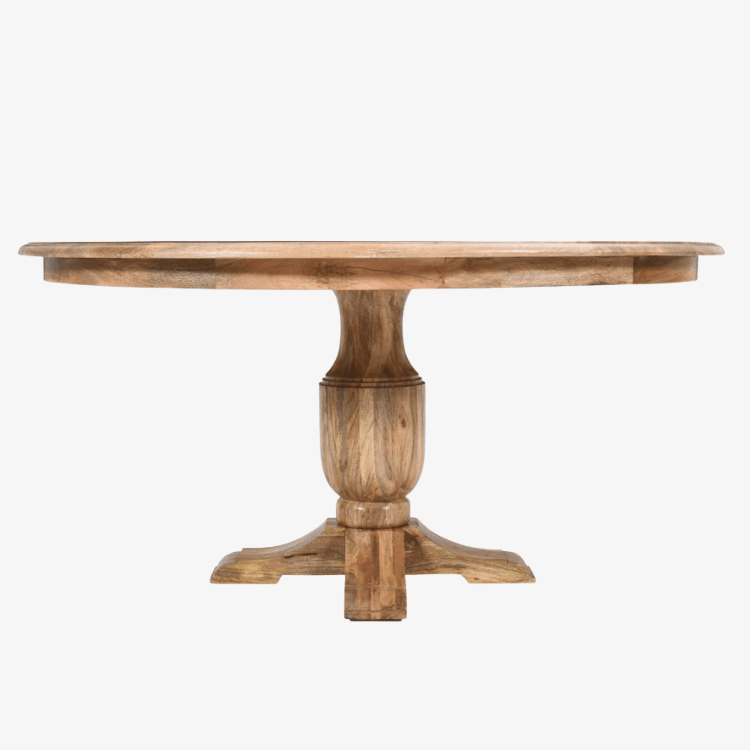 Mesa de comedor redonda madera de mango Lille 150 cm - Vintahome