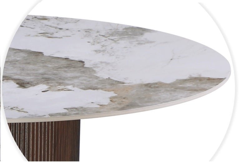 Mesa de comedor redonda Ø120 MAURICIO - Vintahome