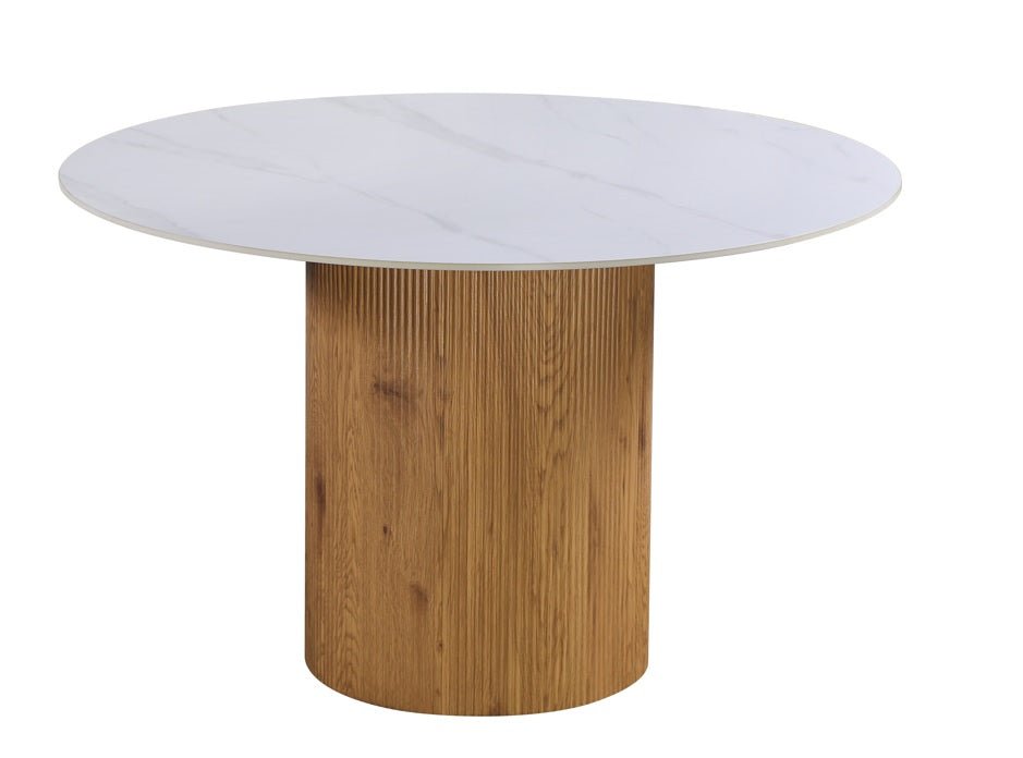 Mesa de comedor redonda Ø120 MAURICIO - Vintahome
