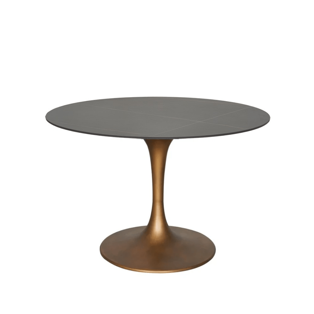 Mesa de comedor Tuli cobre piedra sinterizada - Vintahome