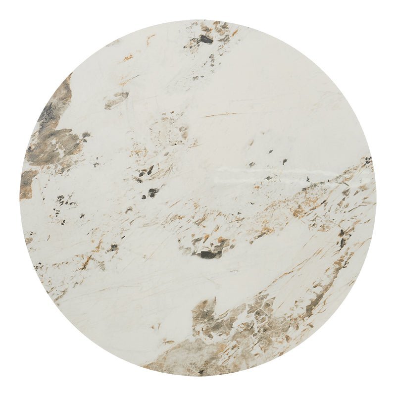Mesa de comedor Tuli dorada piedra sinterizada - Vintahome