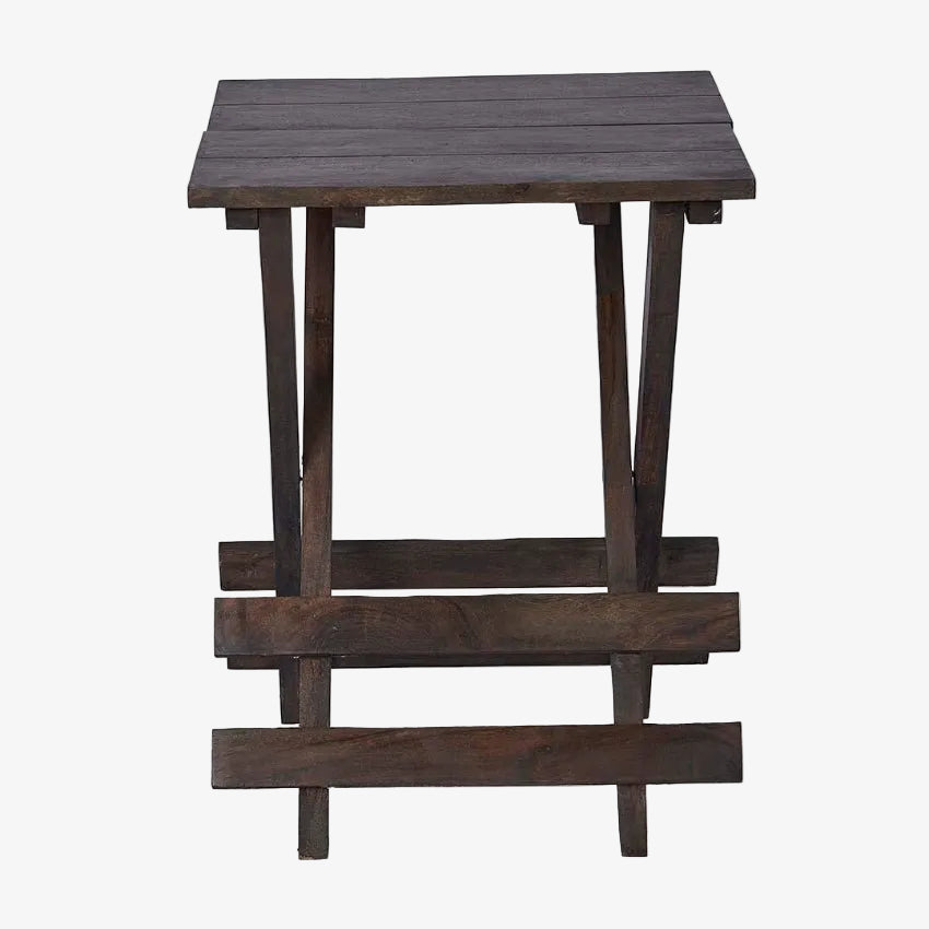 Mesa plegable madera 46x46cms Malta - Vintahome