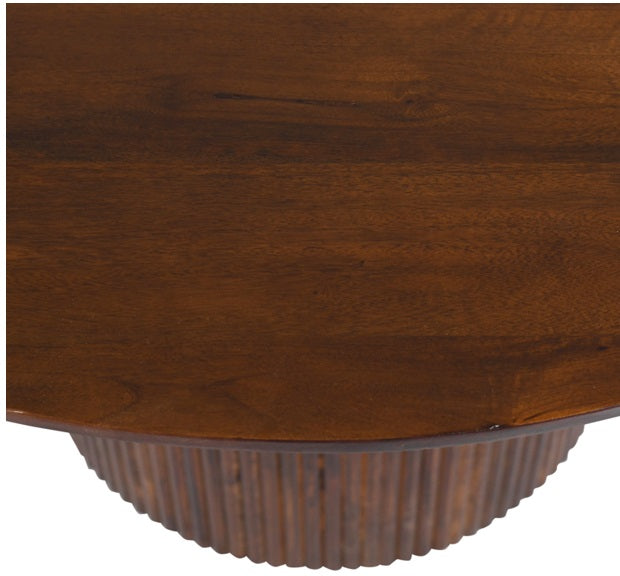 Mesa de comedor redonda de madera de mango Zahara