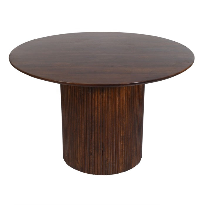 Mesa de comedor redonda de madera de mango Zahara