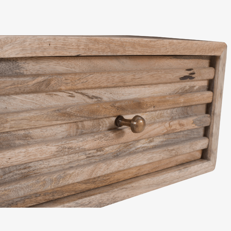 Arlet Nachttisch aus natürlichem Mangoholz 45 cm - Vintahome