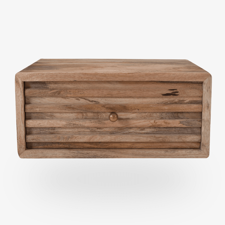 Mesilla de noche Arlet de madera de mango natural 45 cm - Vintahome