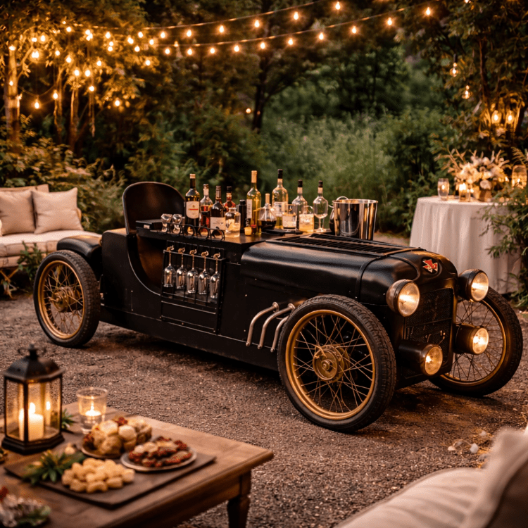 Mueble botellero coche de época Vitto - Vintahome