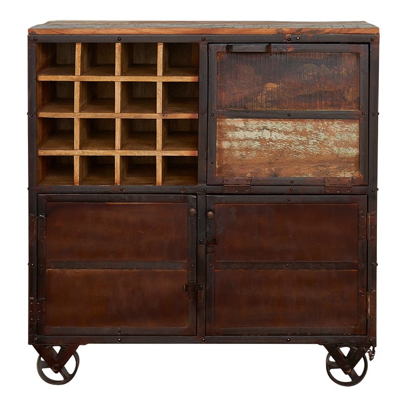 Meuble casier à vin industriel Spin