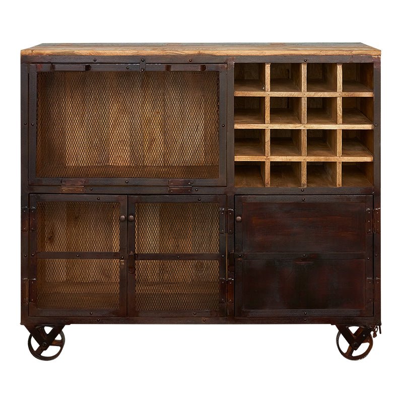 Meuble casier à vin vintage Alisa