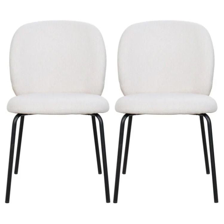 Pack 2 Silla de comedor nórdica Dina - Vintahome