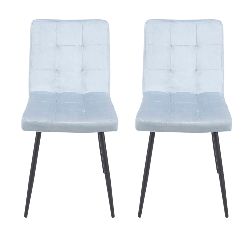 Pack 2 Sillas comedor terciopelo Mirlo - Vintahome