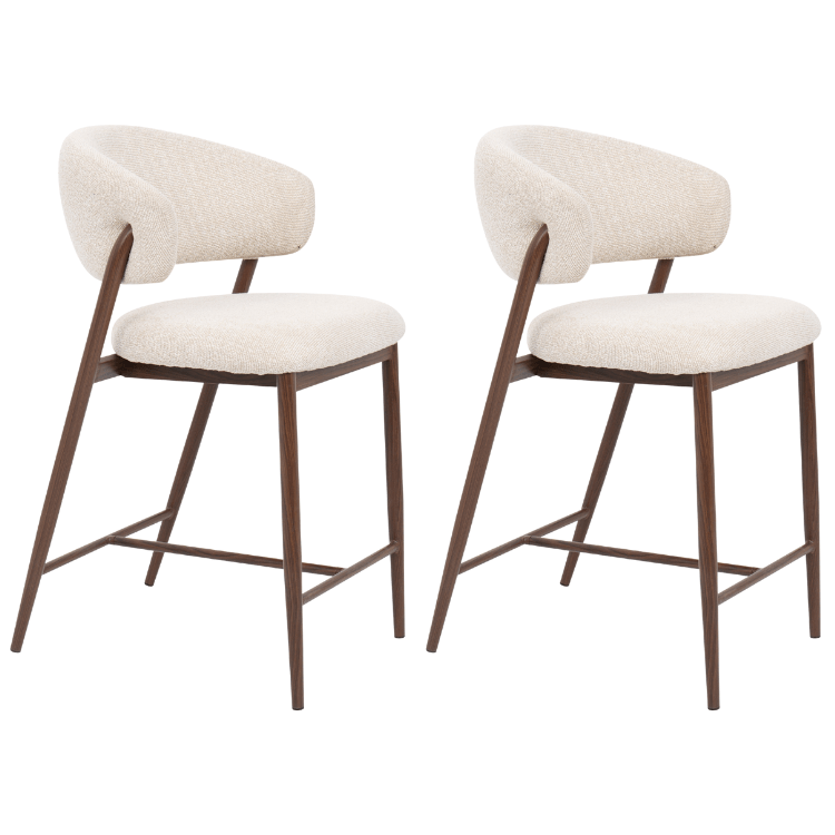 Pack 2 Taburetes de bar Nova Nordic H65 - Vintahome